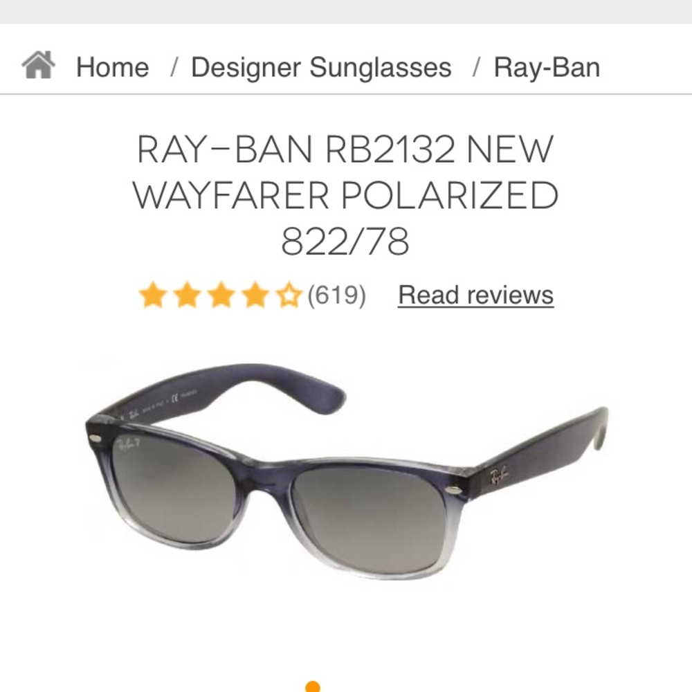 RayBan polarized new wayfarer